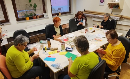 Pletenje + šivanje vizitk