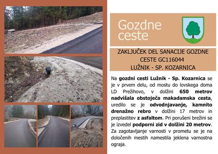 Zaključek del na GC Lužnik - Spodnja Kozarnica 116044