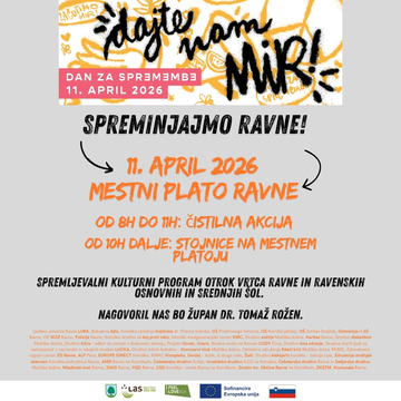 Spremljevalni kulturni program otrok Vrtca Ravne in ravenskih osnovnih in srednjih šol. Nagovoril …