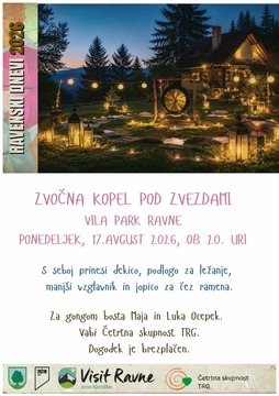 Večerni gong v Vili Park Ravne - Ravenski dnevi 2026