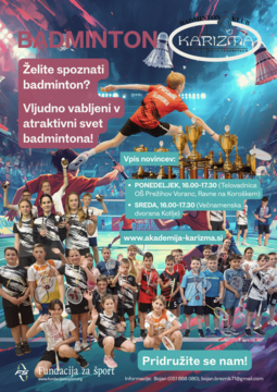 Vpis v šolo badmintona