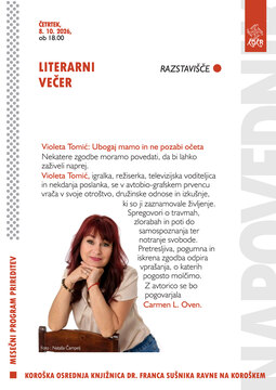 Violeta Tomić: Ubogaj mamo in ne pozabi očeta