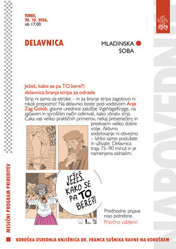 Ježeš, kako se pa TO bere?!: delavnica branja stripa za odrasle