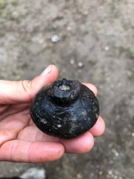 Lončena predilna utež.