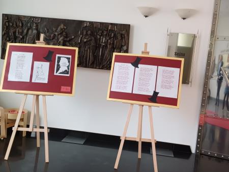 Na ravensko občino kaligrafske zapise Prešernovih verzov