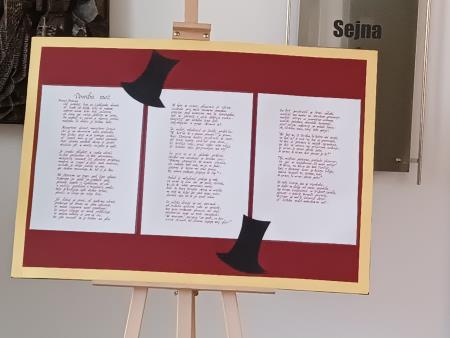 Na ravensko občino kaligrafske zapise Prešernovih verzov