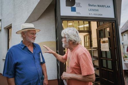 Štefan Marflak in Andrej Rozman Roza:  ob razstavi Lesovi