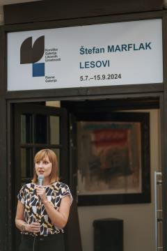Štefan Marflak in Andrej Rozman Roza:  ob razstavi Lesovi