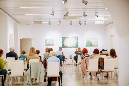 Boris Kobal v knjižnici Ravne