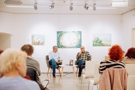 Boris Kobal v knjižnici Ravne