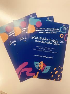 Gledališka delavnica za mentorje osnovnošolskih gledaliških skupin