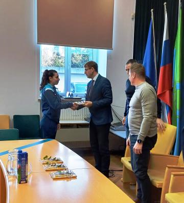 Sprejem mladinskih državnih prvakov v boksu