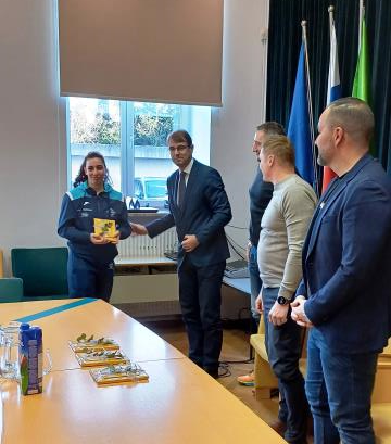 Sprejem mladinskih državnih prvakov v boksu