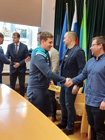 Sprejem mladinskih državnih prvakov v boksu