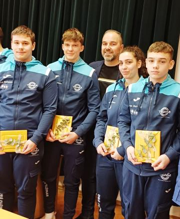 Sprejem mladinskih državnih prvakov v boksu