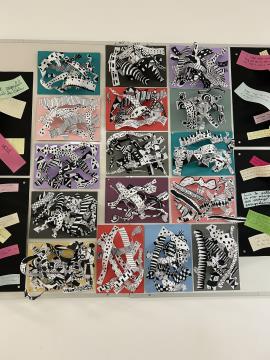 Pisanje in umetnost z roko v roki: razstava prepisanih odlomkov in papirnatih skulptur