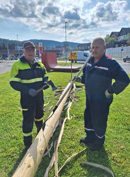Postavljanje mlaja na Ravnah