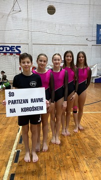 Gimnastičarji ŠD Partizan Ravne blestijo tudi na mednarodnih tekmovanjih